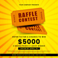 Example You Choose Raffle Advertisement Raffle Giveaway Instagram Ad Template | PosterMyWall