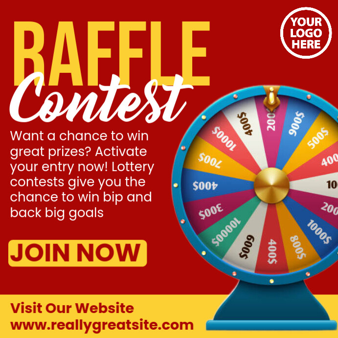 Raffle Ticket Contest Instagram Post Template | PosterMyWall