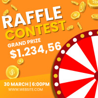 Raffle Ticket Contest Instagram Post Template | PosterMyWall