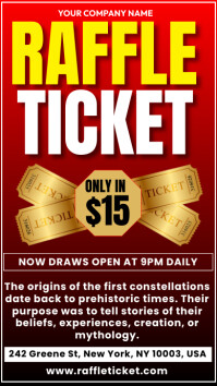 Raffle Ticket Instagram Story template design | PosterMyWall