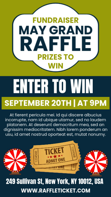 Copy of Raffle Ticket Contest Instagram Story | PosterMyWall