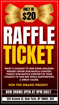 Raffle Ticket Contest Instagram Story template