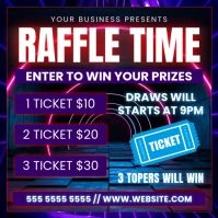 Raffle Time Instagram Post template