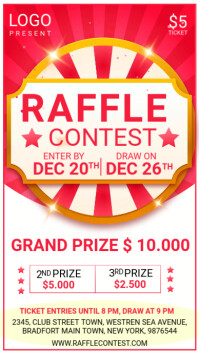 raffle contest Template | PosterMyWall