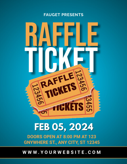 RAFFLE TICKET Template | PosterMyWall