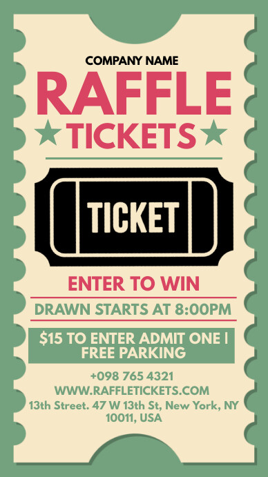 raffle ticket Template | PosterMyWall