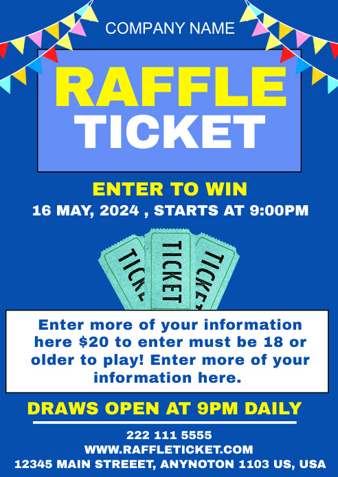 Construction Raffle Tickets raffle ticket Template | PosterMyWall