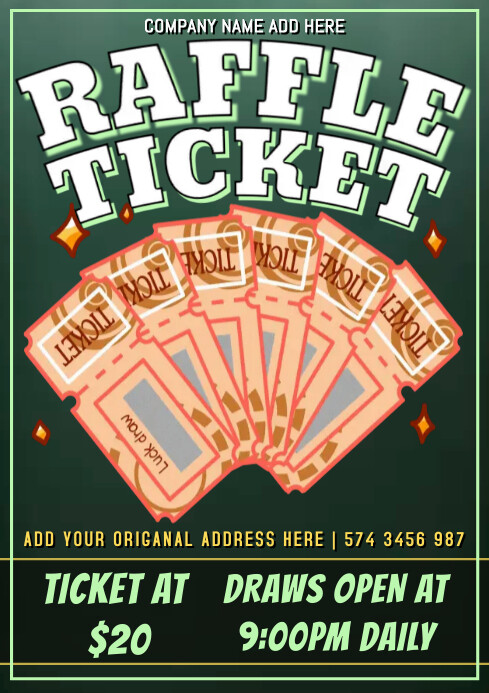 raffle ticket Template | PosterMyWall