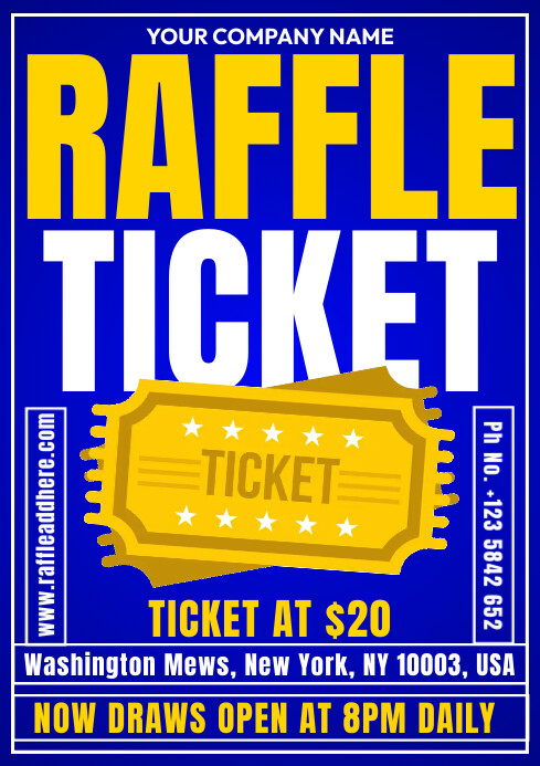 Copy of raffle ticket | PosterMyWall