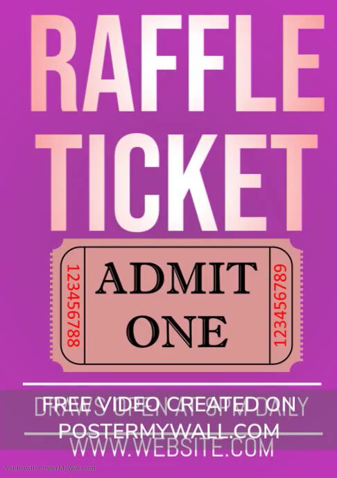 Raffle Ticket Template | PosterMyWall