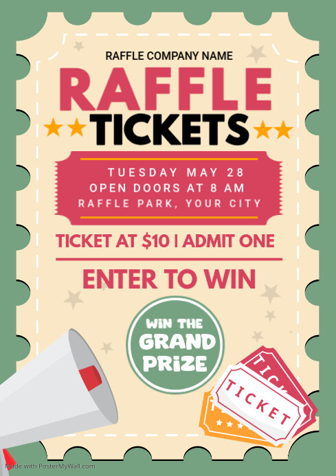raffle ticket Template | PosterMyWall