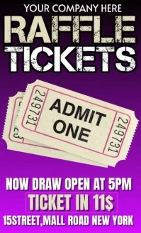 raffle ticket US Legal template