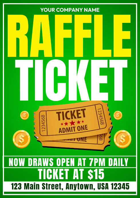 16 Team Raffle Tickets raffle ticket Template | PosterMyWall