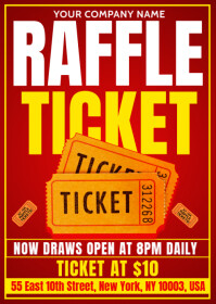 Best Raffle Ticket Design raffle ticket Template | PosterMyWall