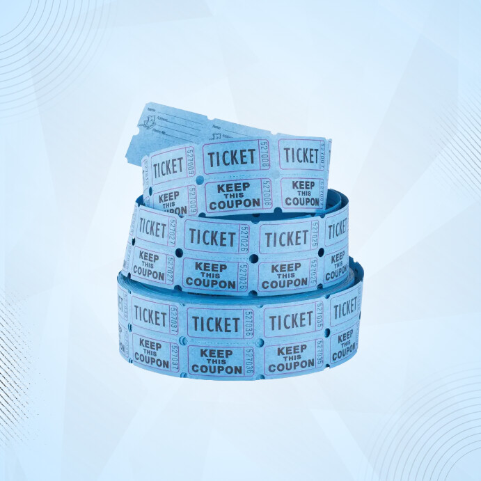 Printable Raffle Tickets Blue Blue Raffle Ticket