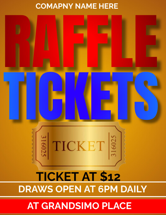 raffle ticket Template | PosterMyWall