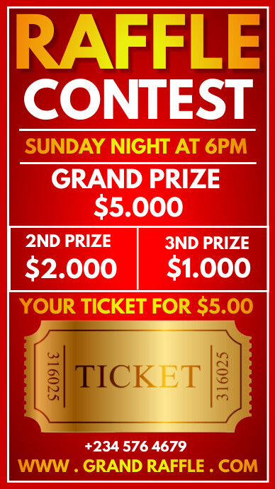 raffle ticket Template | PosterMyWall