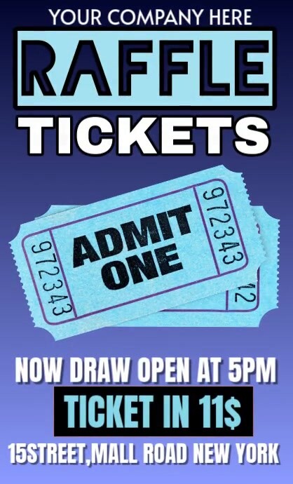 raffle ticket US Legal template