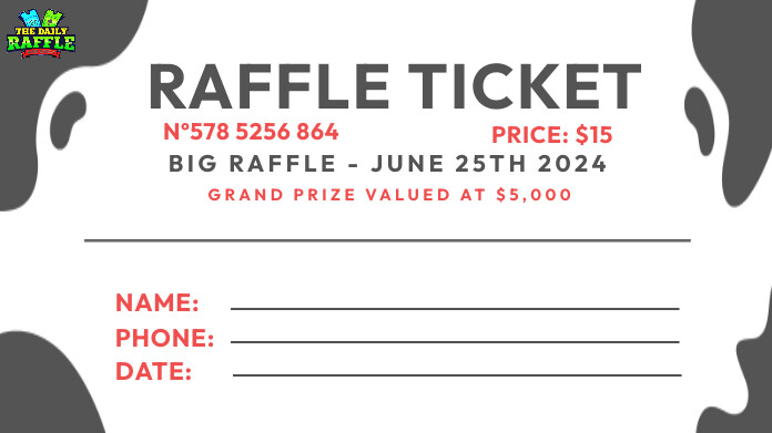 raffle ticket Template | PosterMyWall
