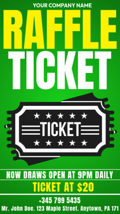 raffle ticket Template | PosterMyWall