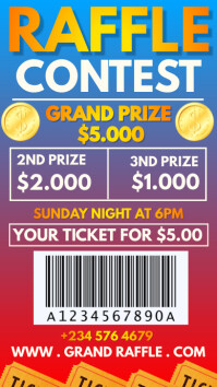 15 Raffle Tickets raffle ticket Template | PosterMyWall