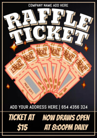7 Raffle Tickets raffle ticket Template | PosterMyWall