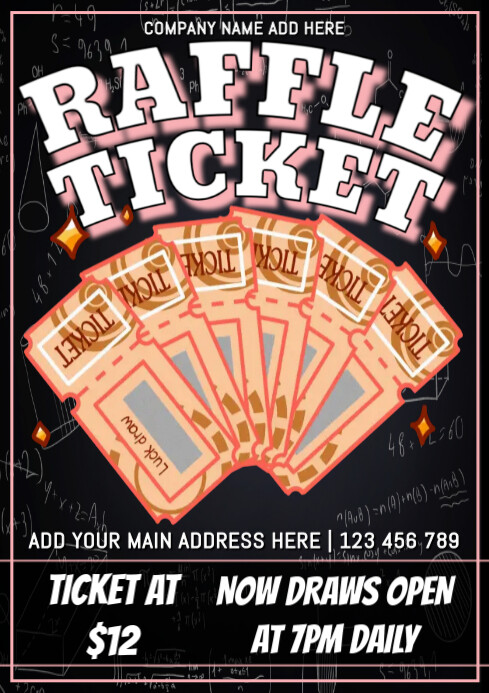 raffle ticket Template | PosterMyWall