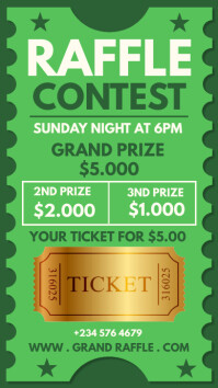 Raffle Giveaway Instagram Story Template | PosterMyWall