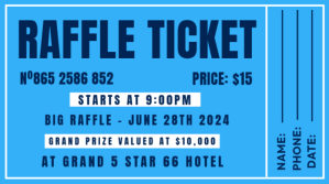 raffle ticket Publicación de Twitter template