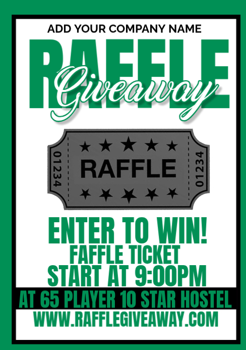 raffle ticket Template | PosterMyWall