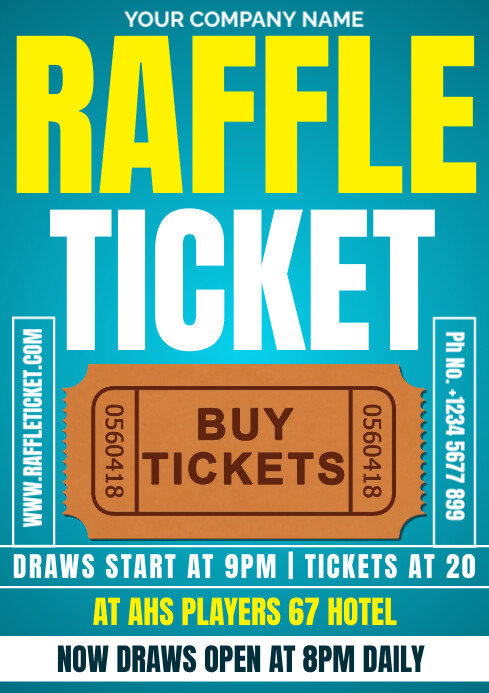 raffle ticket Template | PosterMyWall