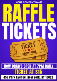 7 Raffle Tickets raffle ticket Template | PosterMyWall