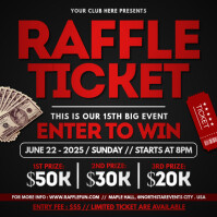 Raffle Ticket สี่เหลี่ยมจัตุรัส (1:1) template