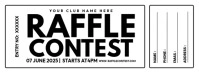 Raffle Ticket Facebook Cover Photo template