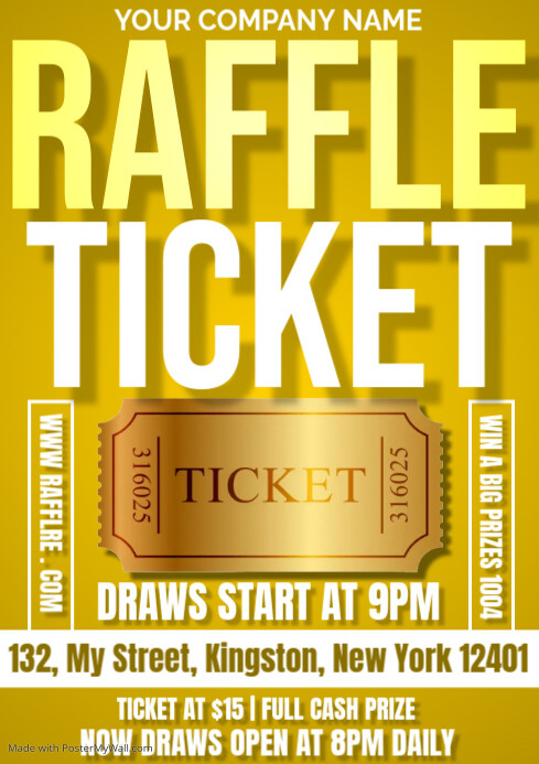 raffle ticket Template | PosterMyWall