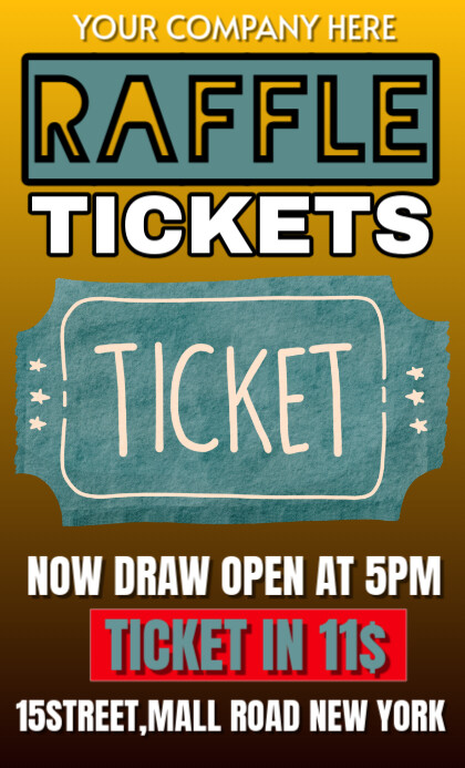 Construction Raffle Tickets raffle ticket Template | PosterMyWall