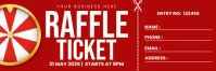 Raffle Ticket Twitter Banner template