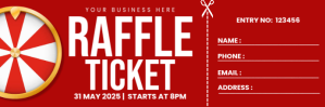 Raffle Ticket Twitter-header template