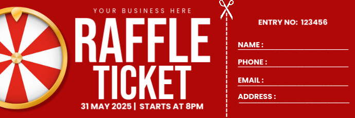 Plantilla de Raffle Ticket | PosterMyWall