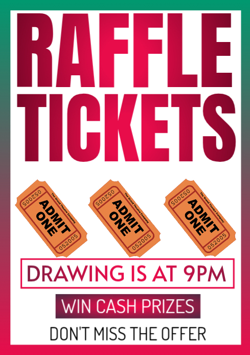 raffle ticket Template | PosterMyWall