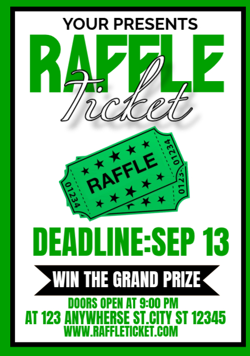 raffle ticket Template | PosterMyWall