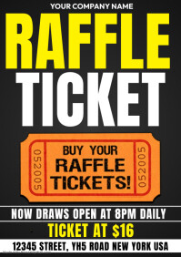 40 Raffle Tickets raffle ticket Template | PosterMyWall