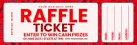 Raffle Ticket Twitter Banner template