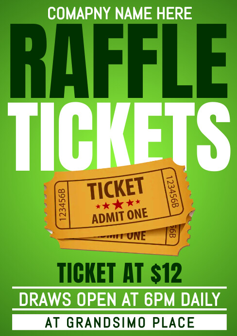 raffle ticket Template | PosterMyWall