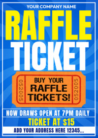 Repurpose Raffle Tickets raffle ticket Template | PosterMyWall
