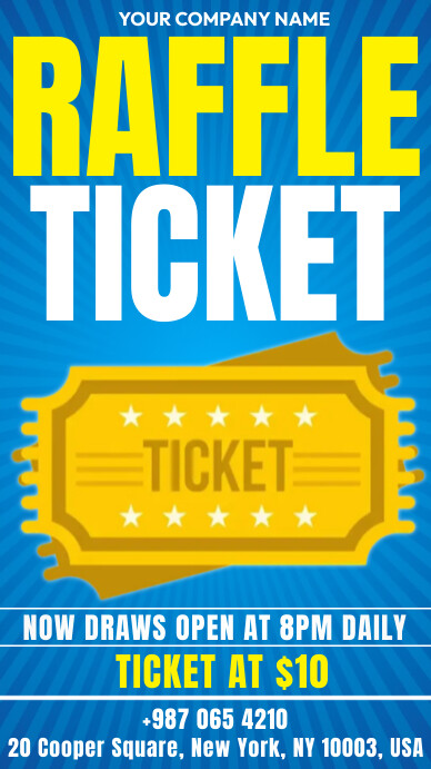 raffle ticket Template | PosterMyWall