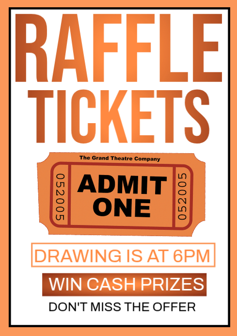 raffle ticket Template | PosterMyWall