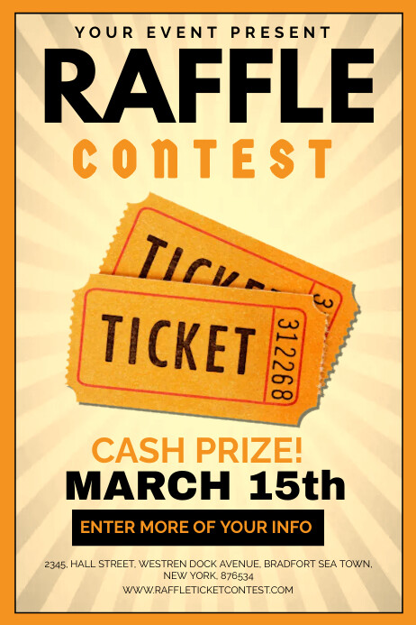 raffle ticket Template | PosterMyWall