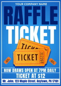 Best Raffle Ticket Design raffle ticket Template | PosterMyWall