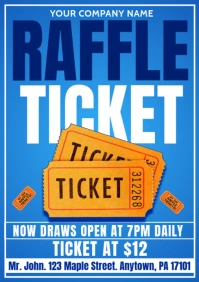 raffle ticket A1 template